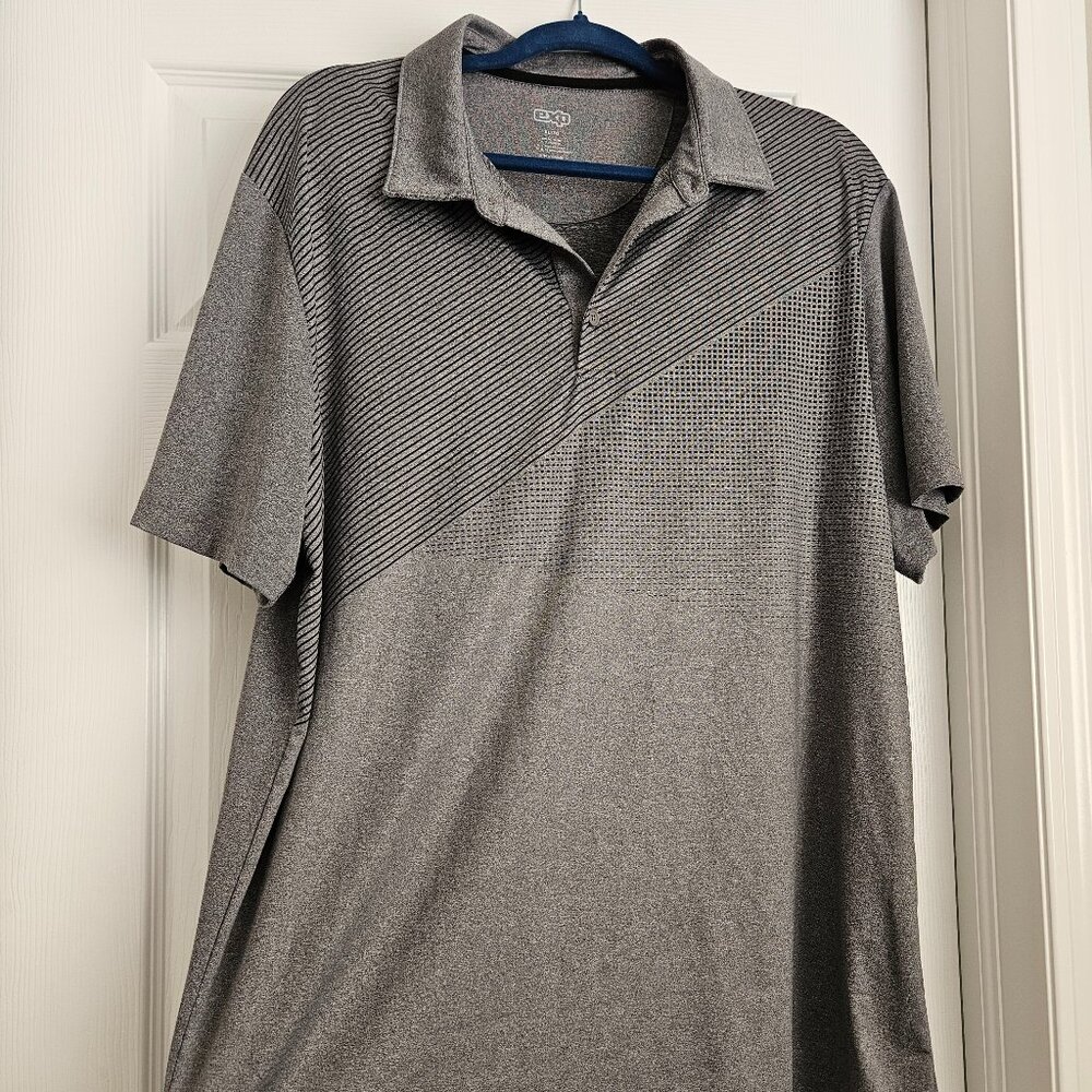 EXP Grey Men's‎ Golf Short Sleeve Buttoned Polo size XL